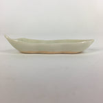 Japanese Ceramic Chopstick Rest Holder Vtg Edamame Beans Shape White CR211