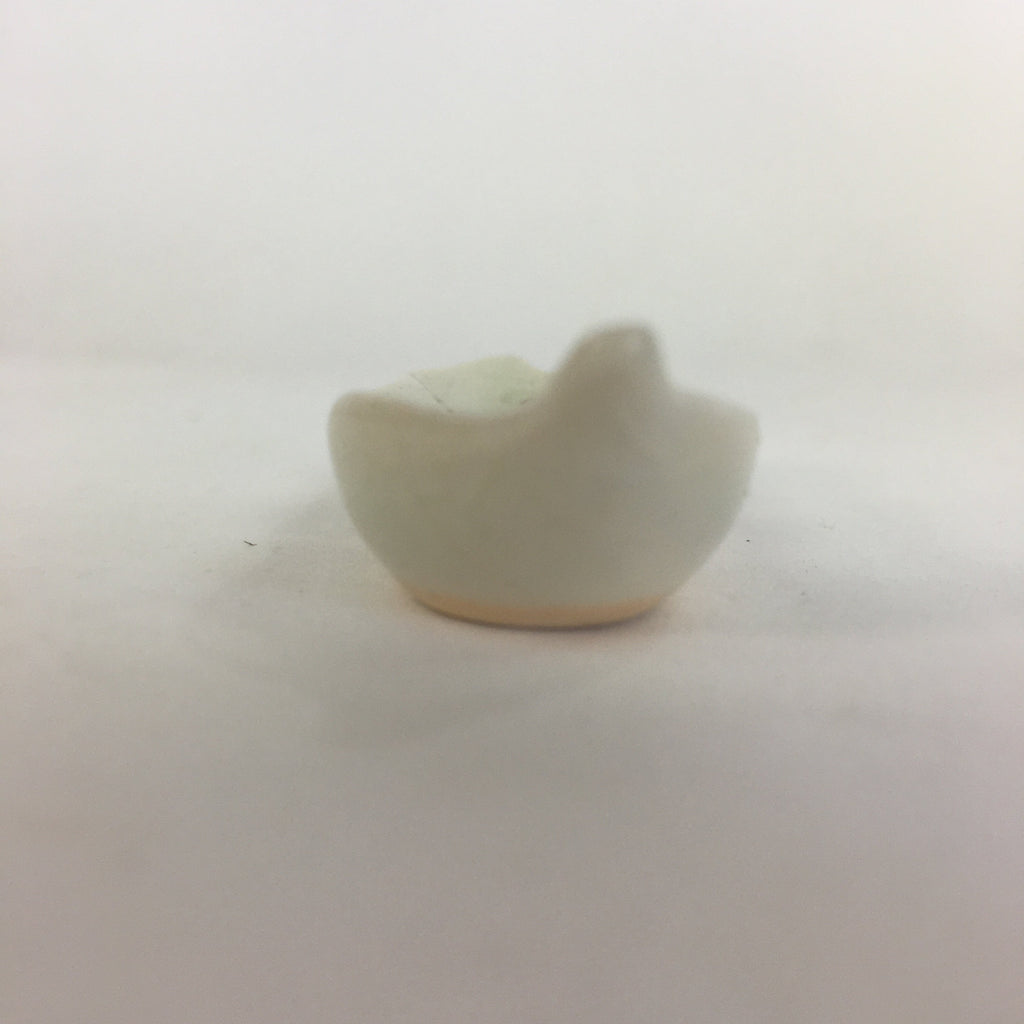 Japanese Ceramic Chopstick Rest Holder Vtg Edamame Beans Shape White CR211