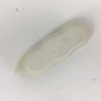 Japanese Ceramic Chopstick Rest Holder Vtg Edamame Beans Shape White CR212