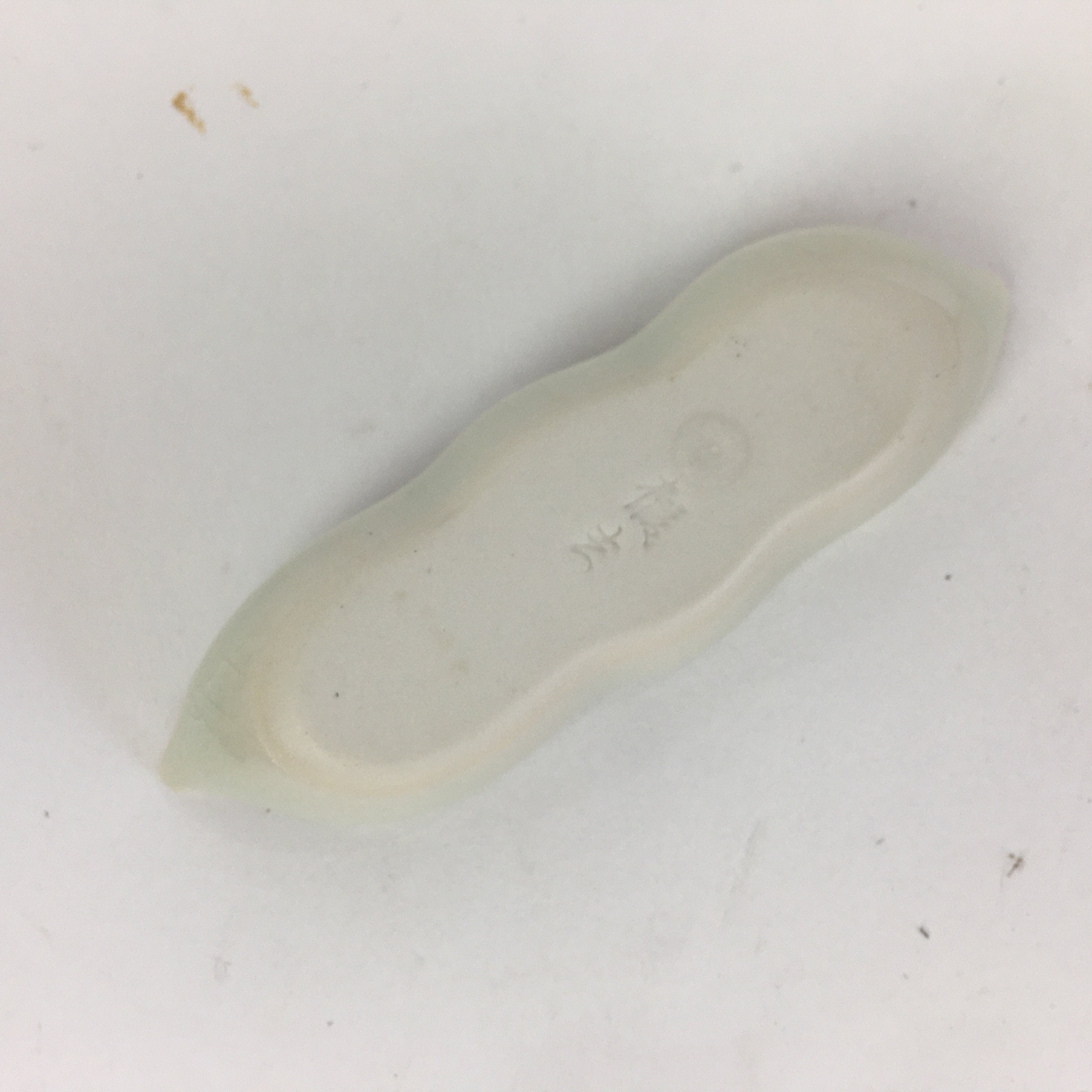 Japanese Ceramic Chopstick Rest Holder Vtg Edamame Beans Shape White CR212