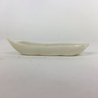 Japanese Ceramic Chopstick Rest Holder Vtg Edamame Beans Shape White CR213