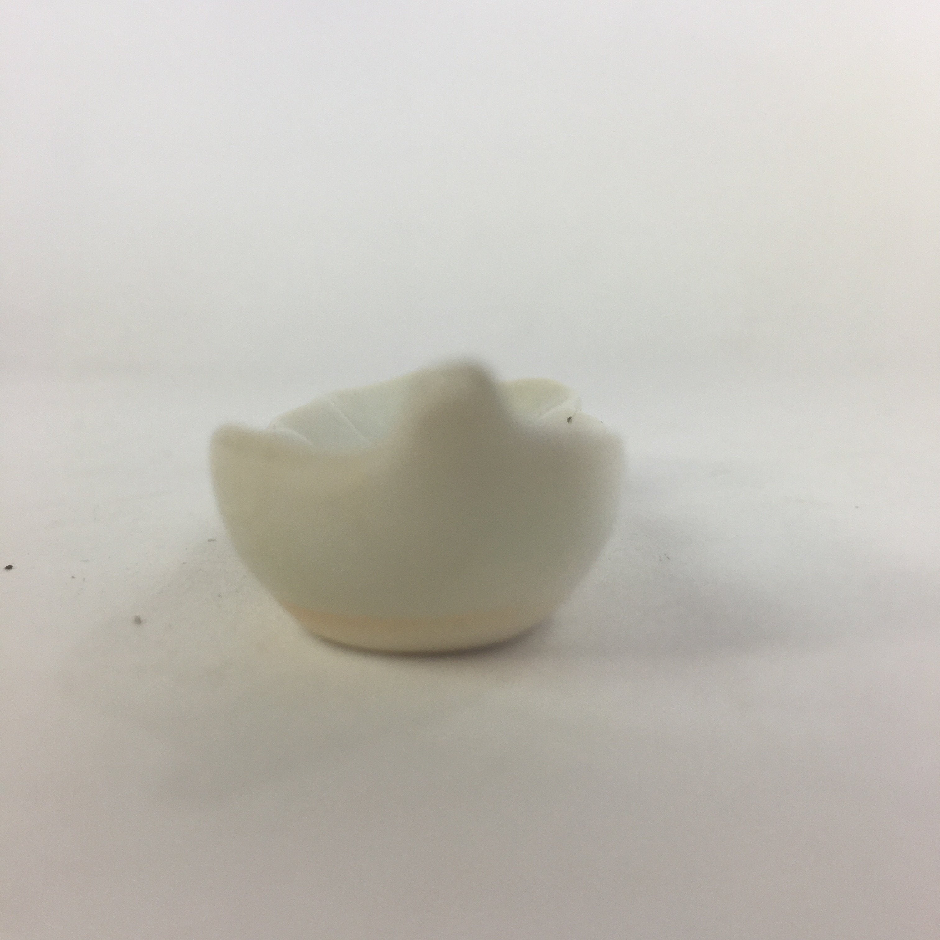 Japanese Ceramic Chopstick Rest Holder Vtg Edamame Beans Shape White CR213