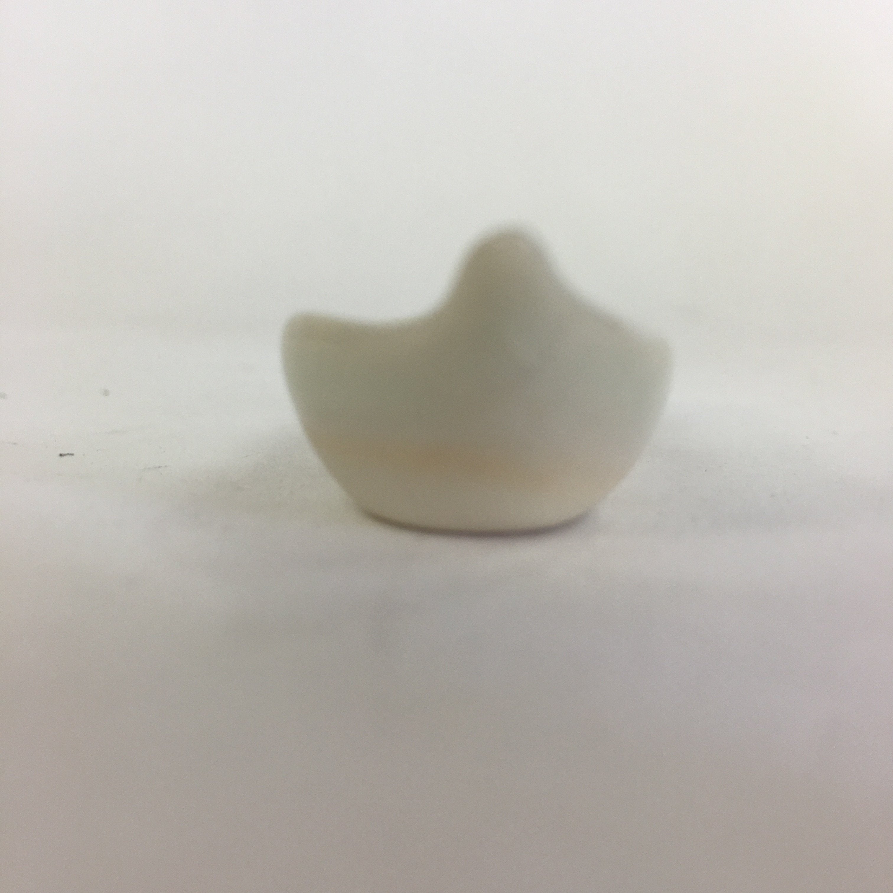 Japanese Ceramic Chopstick Rest Holder Vtg Edamame Beans Shape White CR214