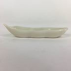 Japanese Ceramic Chopstick Rest Holder Vtg Edamame Beans Shape White CR215
