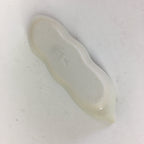 Japanese Ceramic Chopstick Rest Holder Vtg Edamame Beans Shape White CR215
