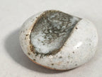 Japanese Ceramic Chopstick Rest Holder Vtg Pottery Round Gray Green CR197