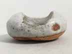 Japanese Ceramic Chopstick Rest Holder Vtg Pottery Round Gray Green CR197