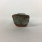 Japanese Ceramic Chopstick Rest Holder Vtg Rectangle White Brown Hashioki CR228