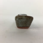 Japanese Ceramic Chopstick Rest Holder Vtg Rectangle White Brown Hashioki CR228