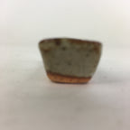 Japanese Ceramic Chopstick Rest Holder Vtg Rectangle White Brown Hashioki CR229