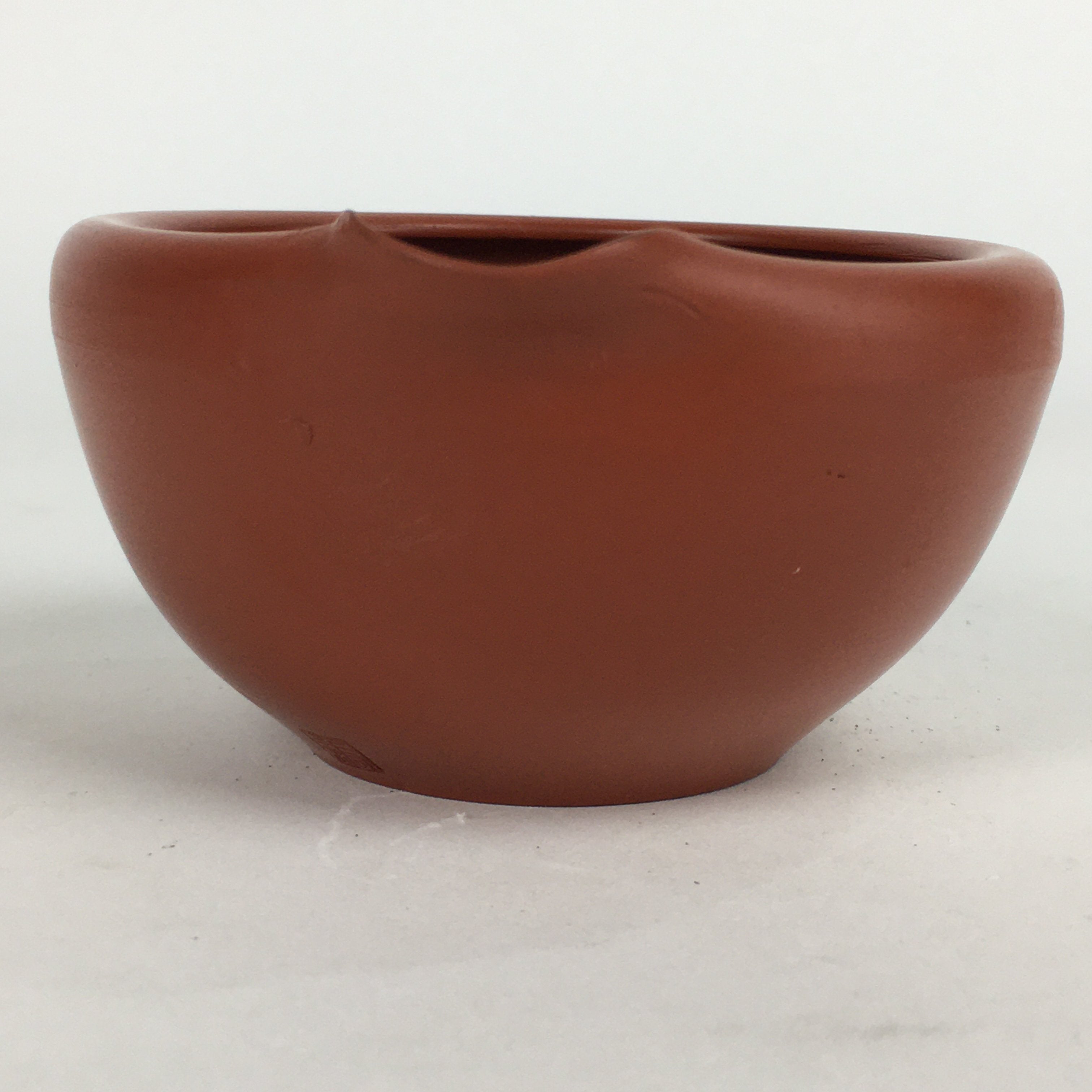 Japanese Ceramic Cooling Vessel Vtg Red Tea Ceremony Yusamashi Yuzamashi PP535