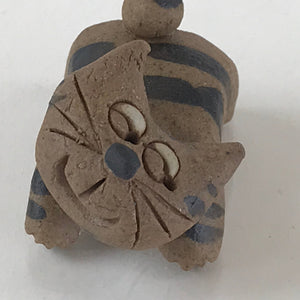 Japanese Ceramic Doll Cat Figurine Vtg Small Ornament Okimono KF585