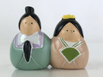 Japanese Ceramic Doll Vtg Figurine Hina Doll Prince Princess Okimono KF582