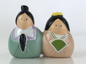 Japanese Ceramic Doll Vtg Figurine Hina Doll Prince Princess Okimono KF582