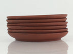 Japanese Ceramic Drink Coaster Saucer 6pc Set Vtg Chataku Tokoname Ware PY133