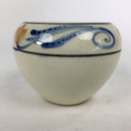 Japanese Ceramic Flower Pot Cover Vtg Pottery House Plant Round Shape PP840