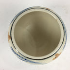 Japanese Ceramic Flower Pot Cover Vtg Pottery House Plant Round Shape PP840