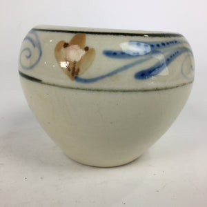 Japanese Ceramic Flower Pot Cover Vtg Pottery House Plant Round Shape PP841