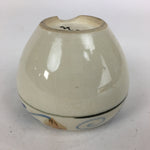 Japanese Ceramic Flower Pot Cover Vtg Pottery House Plant Round Shape PP841