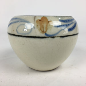 Japanese Ceramic Flower Pot Cover Vtg Pottery House Plant Round Shape PP882