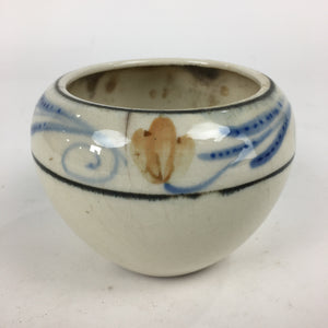 Japanese Ceramic Flower Pot Cover Vtg Pottery House Plant Round Shape PP882