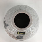Japanese Ceramic Flower Vase Kabin Mino ware Vtg Pottery White Ikebana FV932