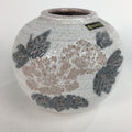 Japanese Ceramic Flower Vase Kabin Mino ware Vtg Pottery White Ikebana FV932