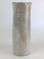 Japanese Ceramic Flower Vase Kabin Vtg Cherry blossoms Pottery Ikebana FK3