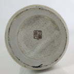 Japanese Ceramic Flower Vase Kabin Vtg Cherry blossoms Pottery Ikebana FK3