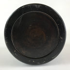 Japanese Ceramic Flower Vase Kabin Vtg Ikebana Flower Arrangement Black FK18