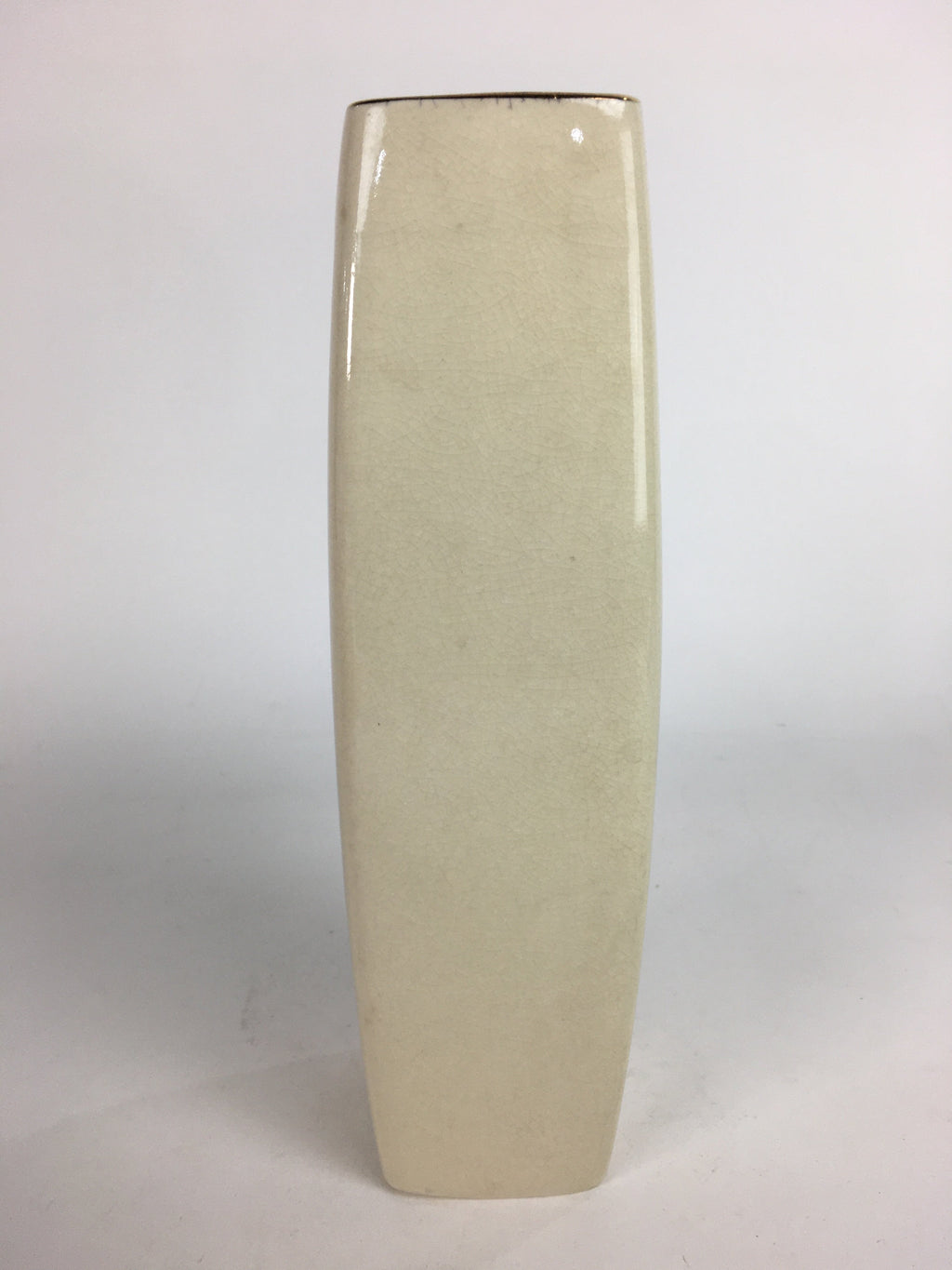 Japanese Ceramic Flower Vase Kutani ware Vtg Kabin Ikebana Arrangement FV931