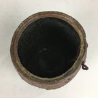 Japanese Ceramic Flower Vase Vtg Kabin Ikebana Arrangement Brown FV963