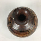 Japanese Ceramic Flower Vase Vtg Kabin Ikebana Arrangement Brown FV971