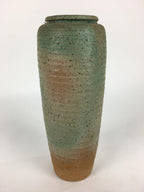 Japanese Ceramic Flower Vase Vtg Kabin Ikebana Arrangement Cylinder FV969