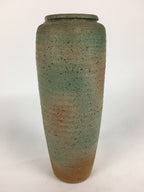Japanese Ceramic Flower Vase Vtg Kabin Ikebana Arrangement Cylinder FV969