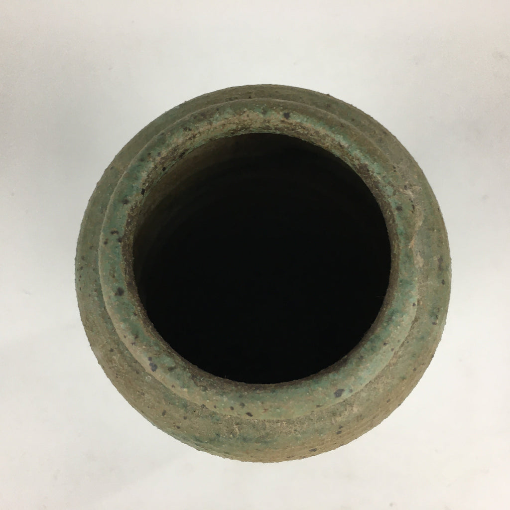Japanese Ceramic Flower Vase Vtg Kabin Ikebana Arrangement Cylinder FV969