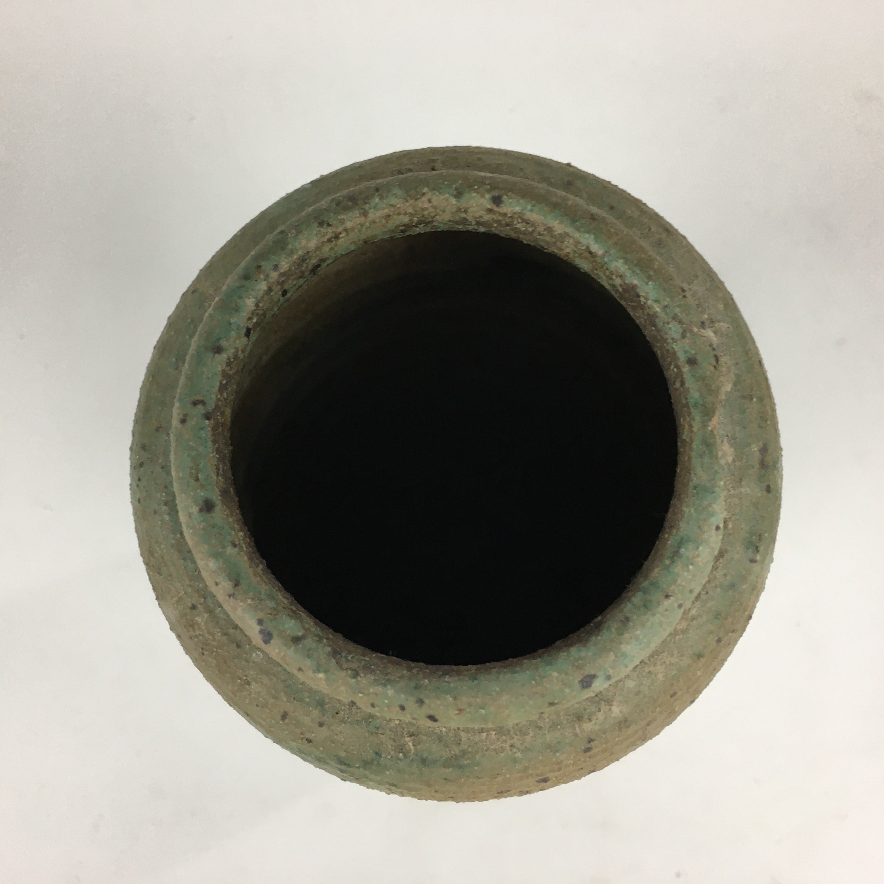 Japanese Ceramic Flower Vase Vtg Kabin Ikebana Arrangement Cylinder FV969