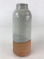 Japanese Ceramic Flower Vase Vtg Kabin Ikebana Arrangement White FK12
