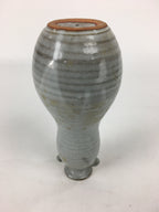 Japanese Ceramic Flower Vase Vtg Kabin Ikebana Arrangement White FV968