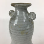 Japanese Ceramic Flower Vase Vtg Kabin Ikebana Arrangement White FV968