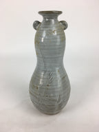 Japanese Ceramic Flower Vase Vtg Kabin Ikebana Arrangement White FV968