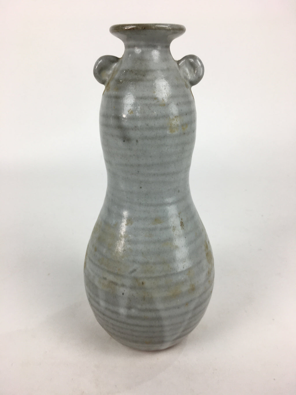 Japanese Ceramic Flower Vase Vtg Kabin Ikebana Arrangement White FV968