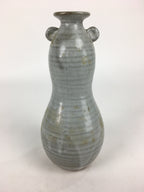 Japanese Ceramic Flower Vase Vtg Kabin Ikebana Arrangement White FV968