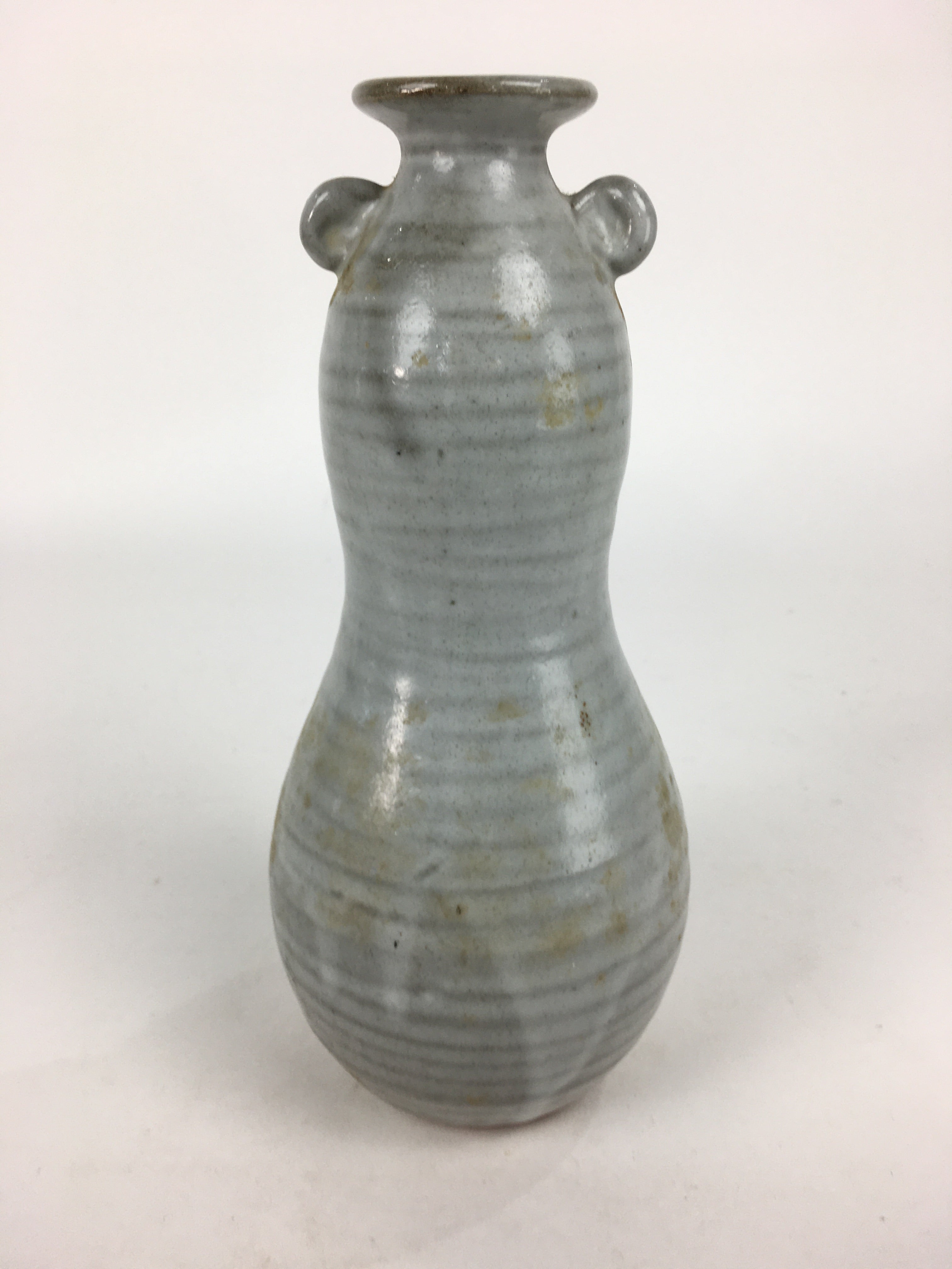 Japanese Ceramic Flower Vase Vtg Kabin Ikebana Arrangement White FV968