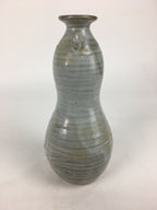 Japanese Ceramic Flower Vase Vtg Kabin Ikebana Arrangement White FV968