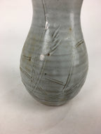 Japanese Ceramic Flower Vase Vtg Kabin Ikebana Arrangement White FV968