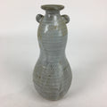 Japanese Ceramic Flower Vase Vtg Kabin Ikebana Arrangement White FV968