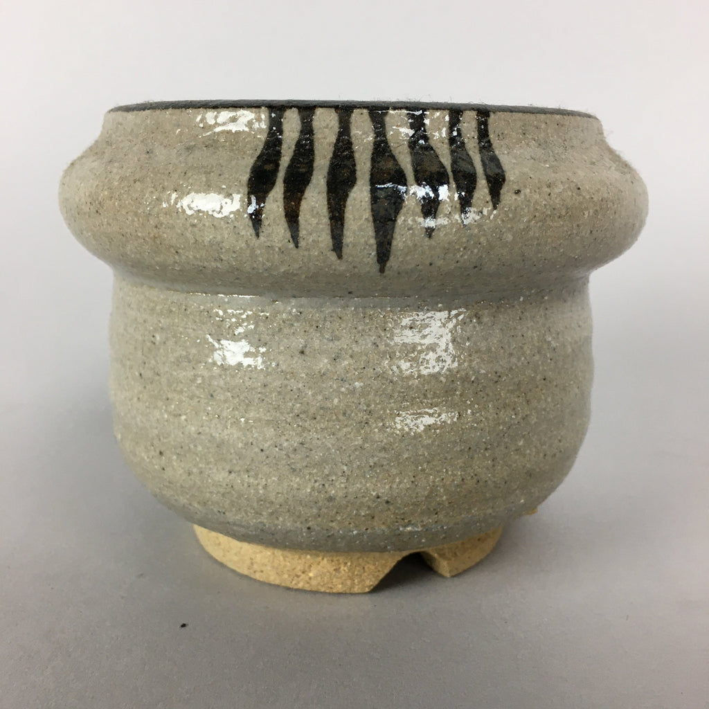 Japanese Ceramic Flower Vase Vtg Pottery Ikebana Arrangement Tsubo PP458