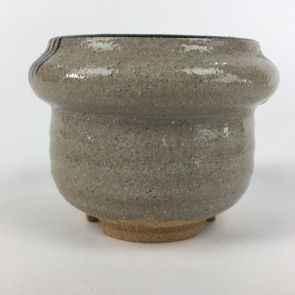 Japanese Ceramic Flower Vase Vtg Pottery Ikebana Arrangement Tsubo PP458