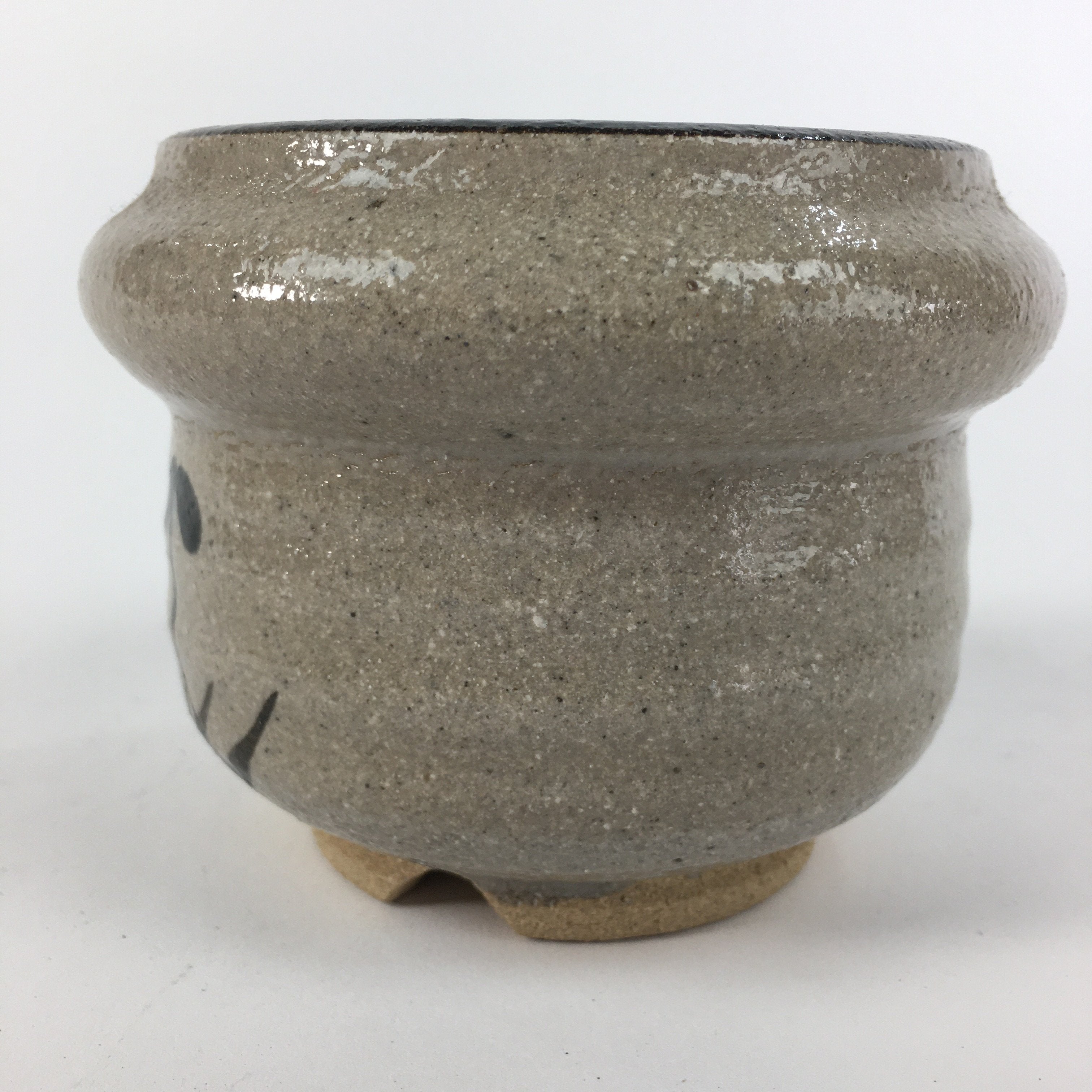Japanese Ceramic Flower Vase Vtg Pottery Ikebana Arrangement Tsubo PP458